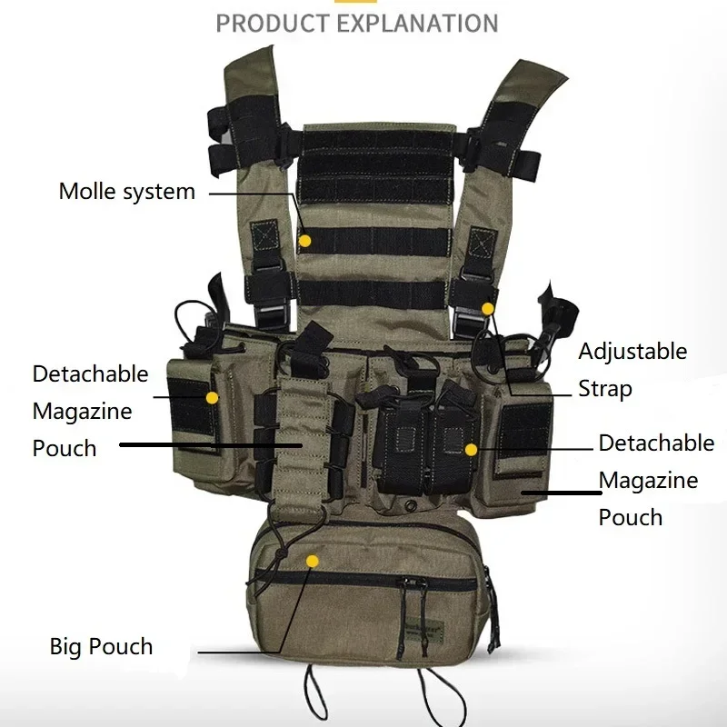 Chaleco de aparejo de pecho D3 - Crossfit Gear For Men reseña y precio